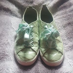 Coach shoes, mint green